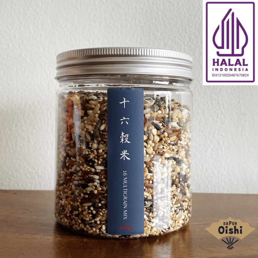 16 Multigrain Rice mix [HALAL] | Dapur Oishi | Nasi Sehat Vegan Protein Fiber Quinoa Beras Merah Kon