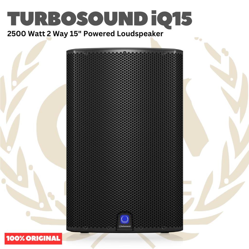 TURBOSOUND iQ15 2500 Watt 2 Way 15" Powered Loudspeaker with DSP Tech, Speaker Modelling and ULTRANE