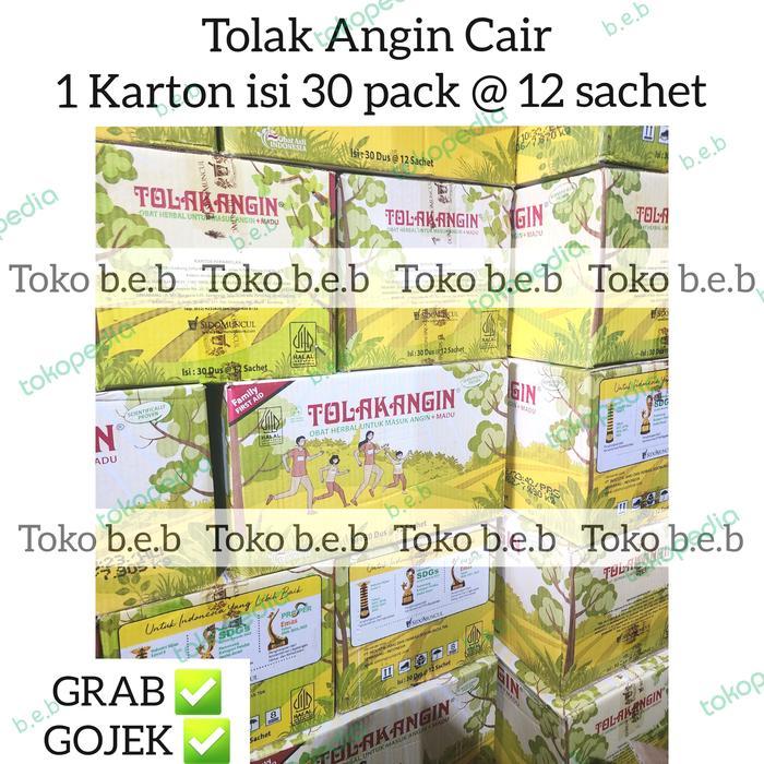 Tolak Angin Cair isi 12 sachet karton 30 box dus grosir