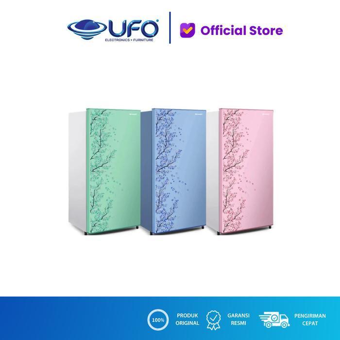 SHARP SJN182DSH KULKAS 1 PINTU SAKURA 166 LITER - HIJAU