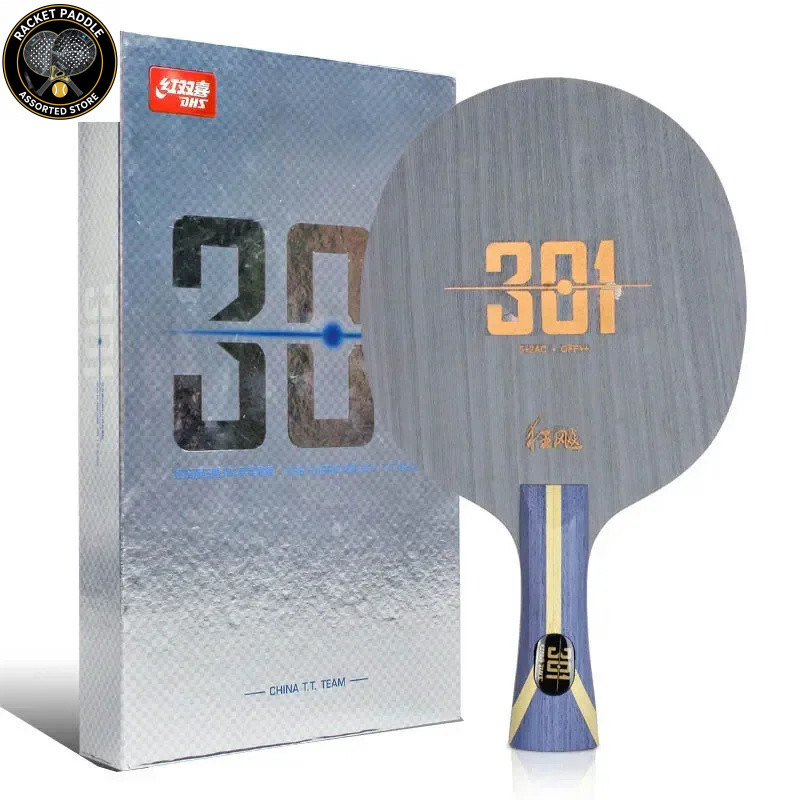 DHS Hurricane 301 H301 Table Tennis Blade 5 Wood 2 AC Offensive Carbon Ping Pong Blade for Chinese N
