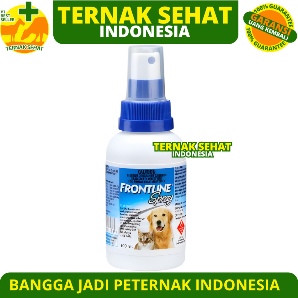 FRONTLINE SPRAY 100ML - Obat Kutu Anjing Semprot - Obat Kutu Kucing Semprot