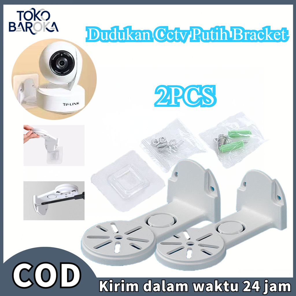 [ ready stok ]2PCSBracket Cctv Bracket Ezviz Braket Cctv Bracket Cctv Avaro Putih Bracket Ezviz C6n