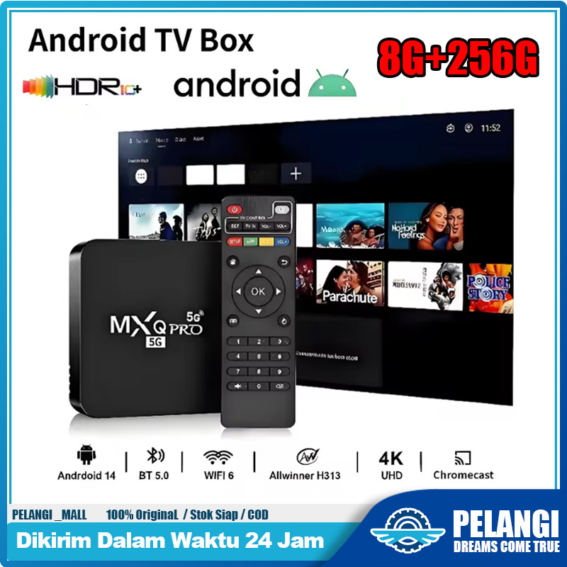 Android TV Box MXQ Pro Android 13.0 OS 8G RAM 256G ROM STB TV Box Digital 4K HD Smart Tv Box