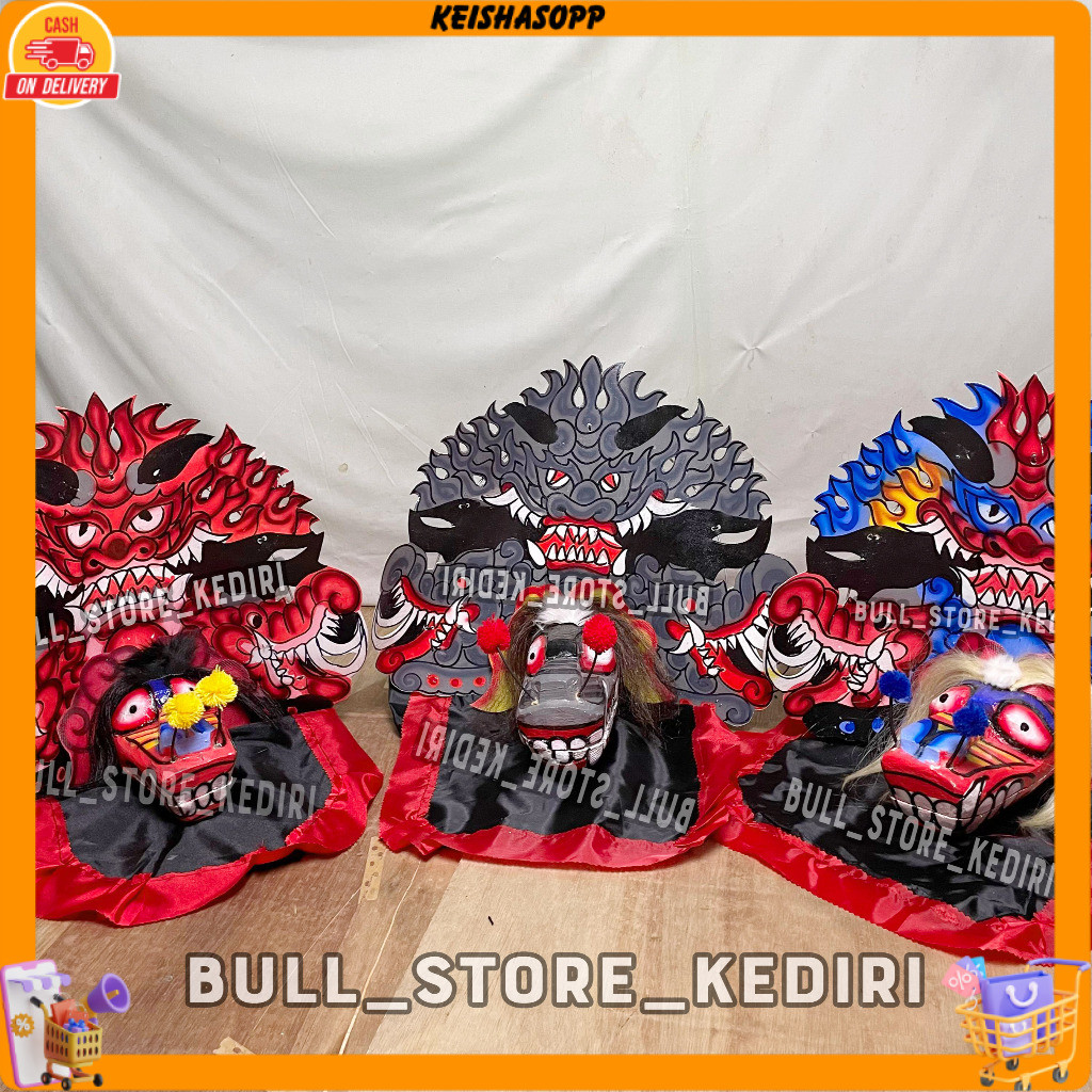 Barongan Caplokan Anak Anak No 3 Bahan Kayu Jamang Talang