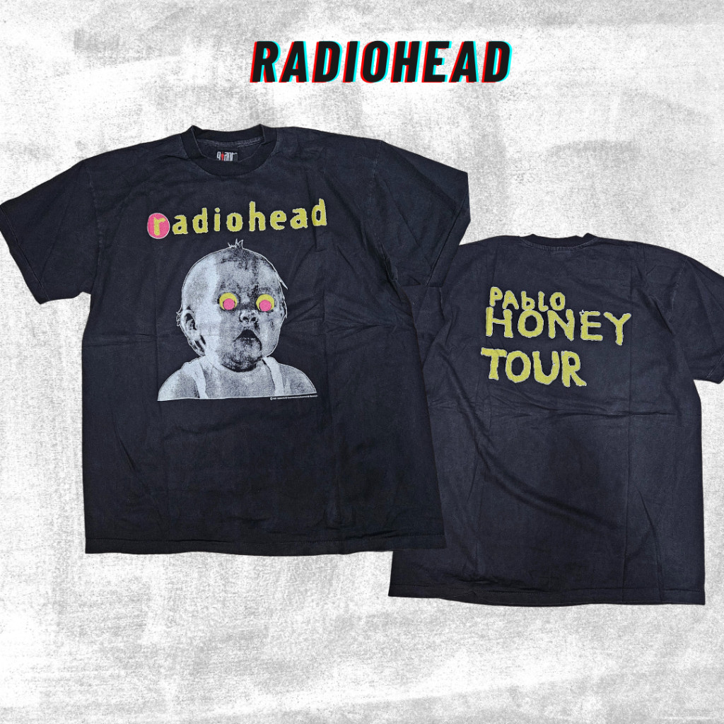 (COD) Tshirt Band Radiohead Tag Giant Bootleg Thailand