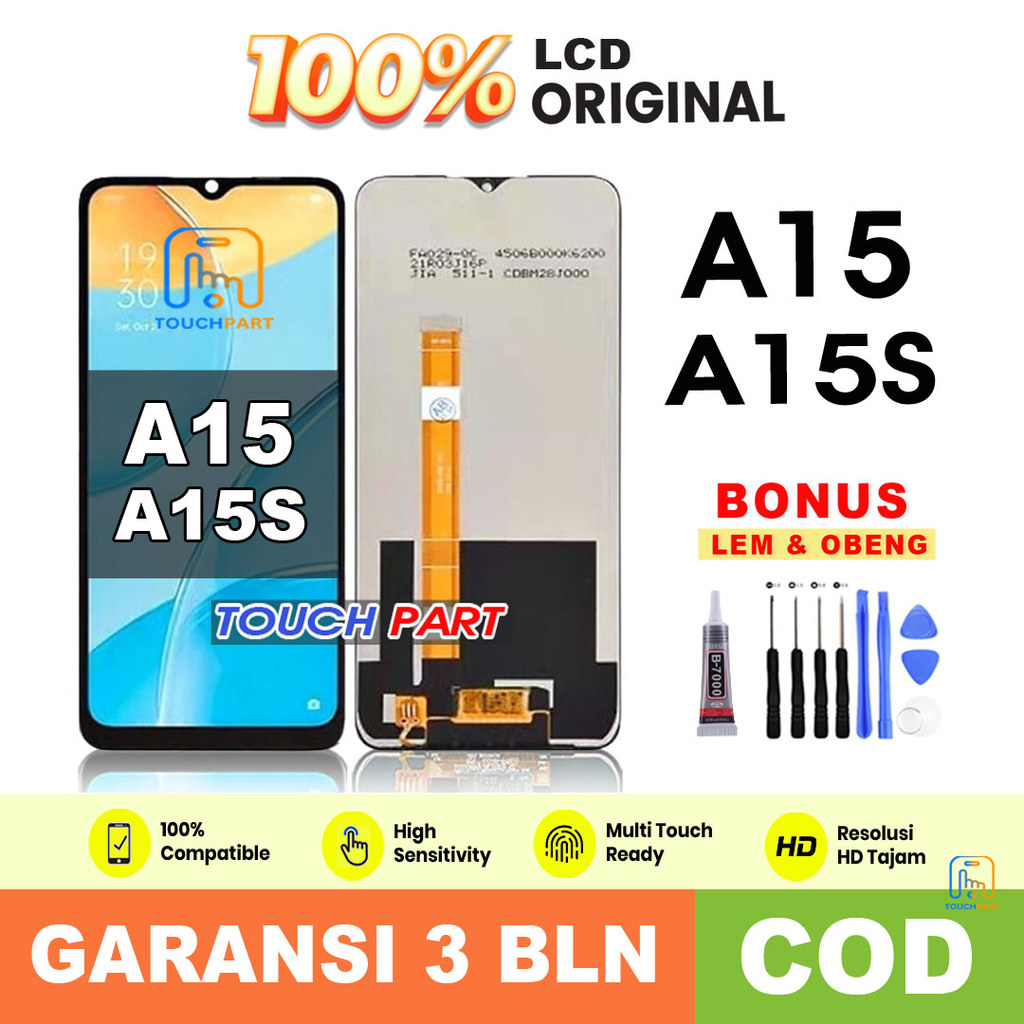 LCD OPPO A15 / A15S ORIGINAL FULLSET TOUCHSCREEN
