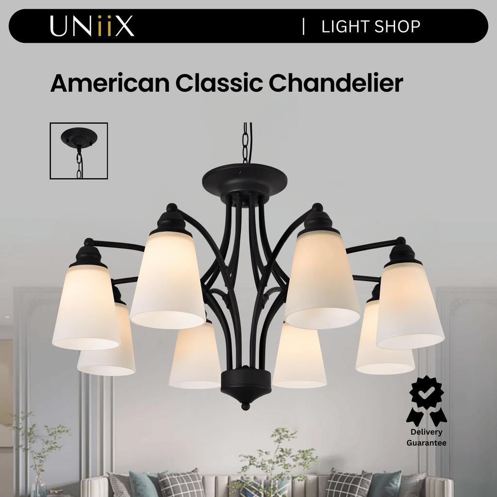 UNiiX - LG33378 | Lampu Gantung Ruang Tamu dan Kamar Model Amerikan Klasik Lampu Gantung Amerikan Kl