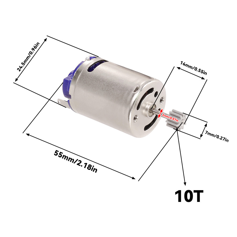 For MN82 MN78 MN168 MN99sV2 RC Car Upgrade Part 370 Motor 21000Rpm Motor Upgrade Parts Accessories