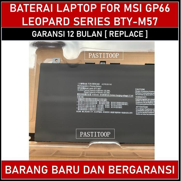 Baterai Batre Laptop MSI GP66 Leopard BTY M57 Series