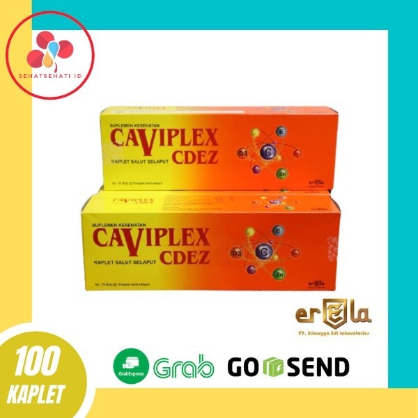 Caviplex CDez Box Vitamin C 500mg Vitamin D3 E Zinc - 100 Kaplet