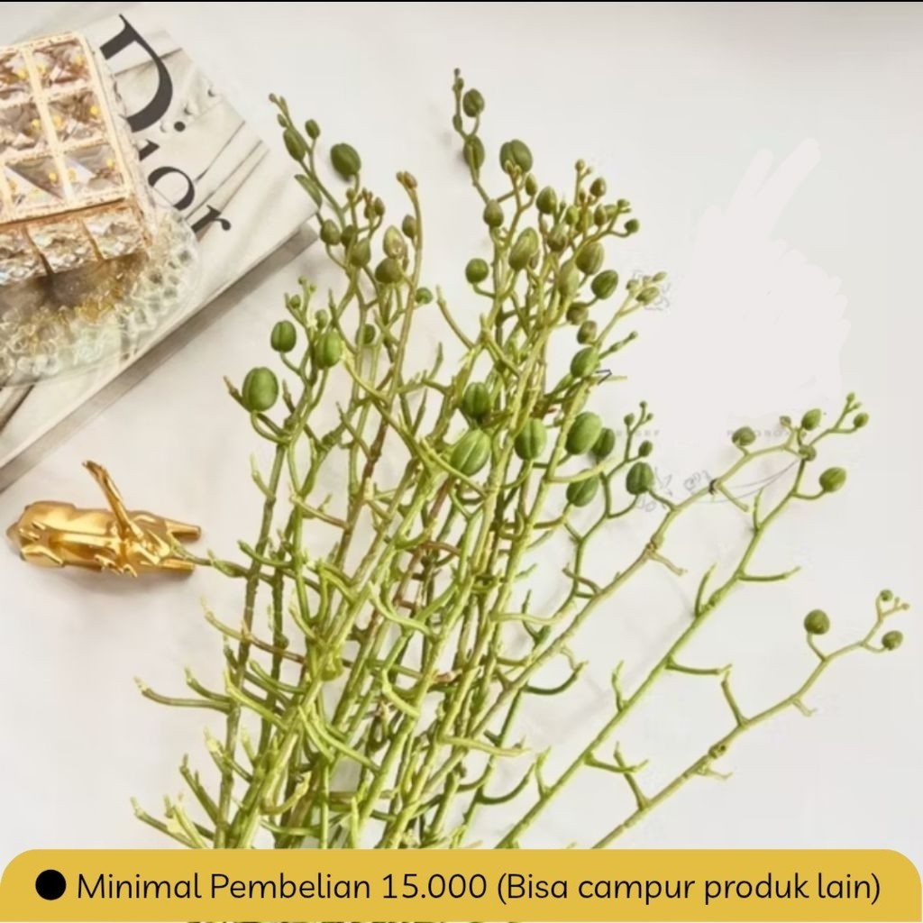 J.KEMBANG Tangkai anggrek artificial per batang anggrek dekorasi/ kawat anggrek plastik / kawat deko