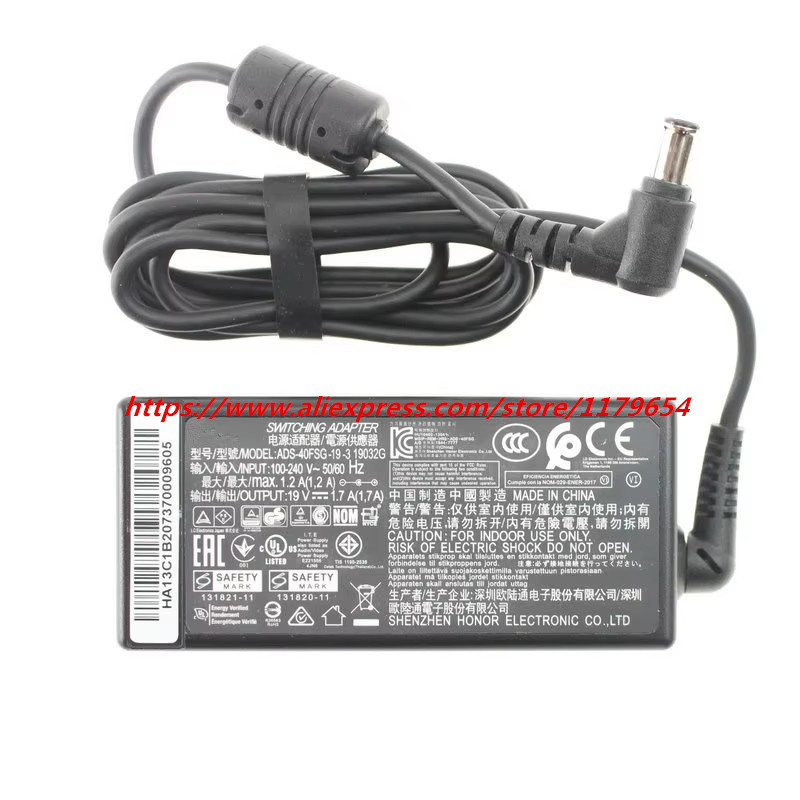 Original AC Adaptor Charger MBA1346 19V 17A For LG Switching Adapter ADS40SG192 19032G Portable Blue