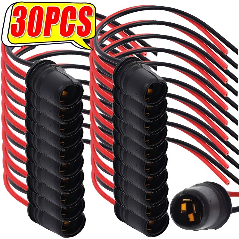 Soket Lampu Aksesori Otomotif T5 T10 W5W Adaptor Konektor LED untuk Lampu Panel Instrumen Mobil dan 