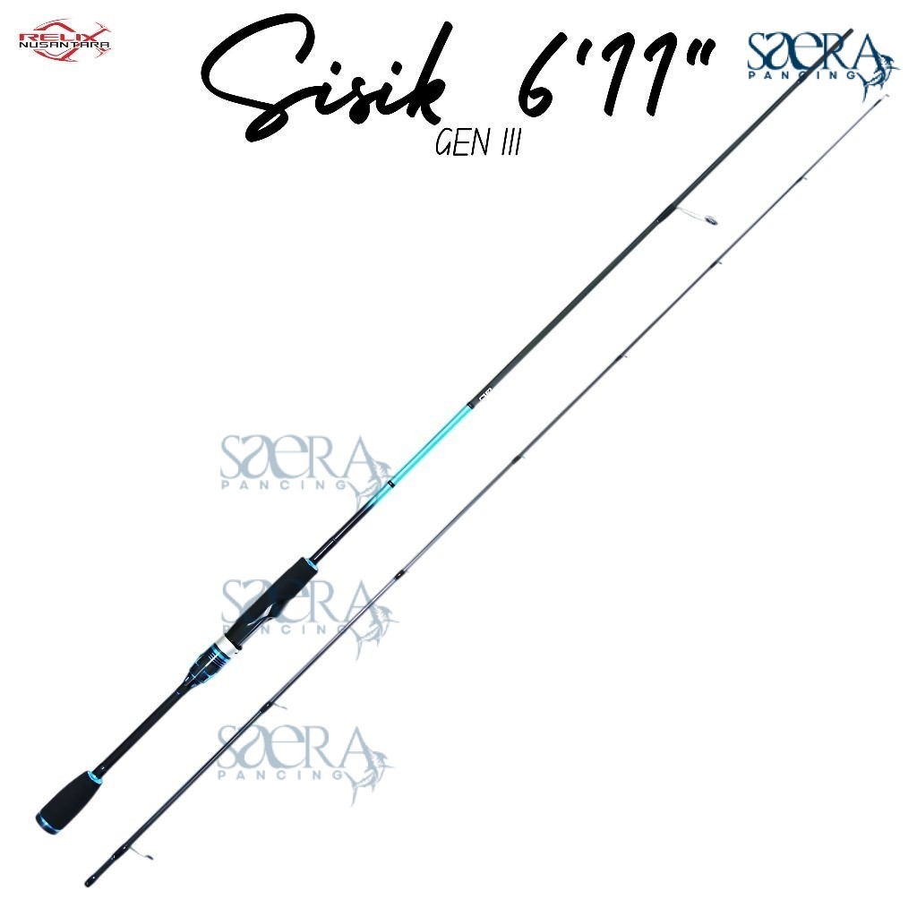 Saera Pancing Joran Sisik 611 UL Gen 2 3 2-6lb Relix Nusantara 2 section Free Packing Pipa