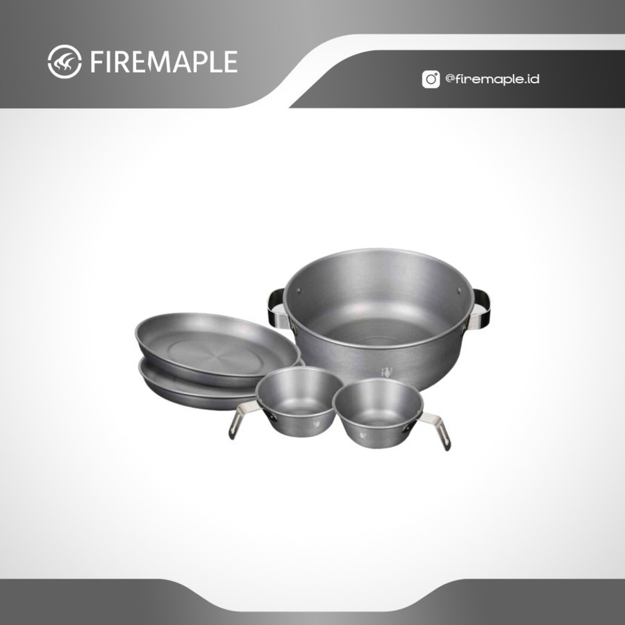 Nesting Camping Firemaple Gourmet Set Alat Masak Panci Camping Aluminium Cooking Set Camping