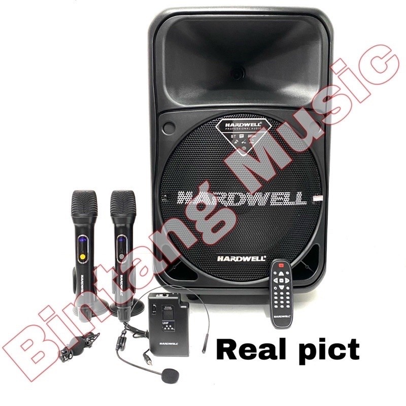 Speaker Hardwell Powerfull 12 inch Original portable hardwell powerfull 12pro