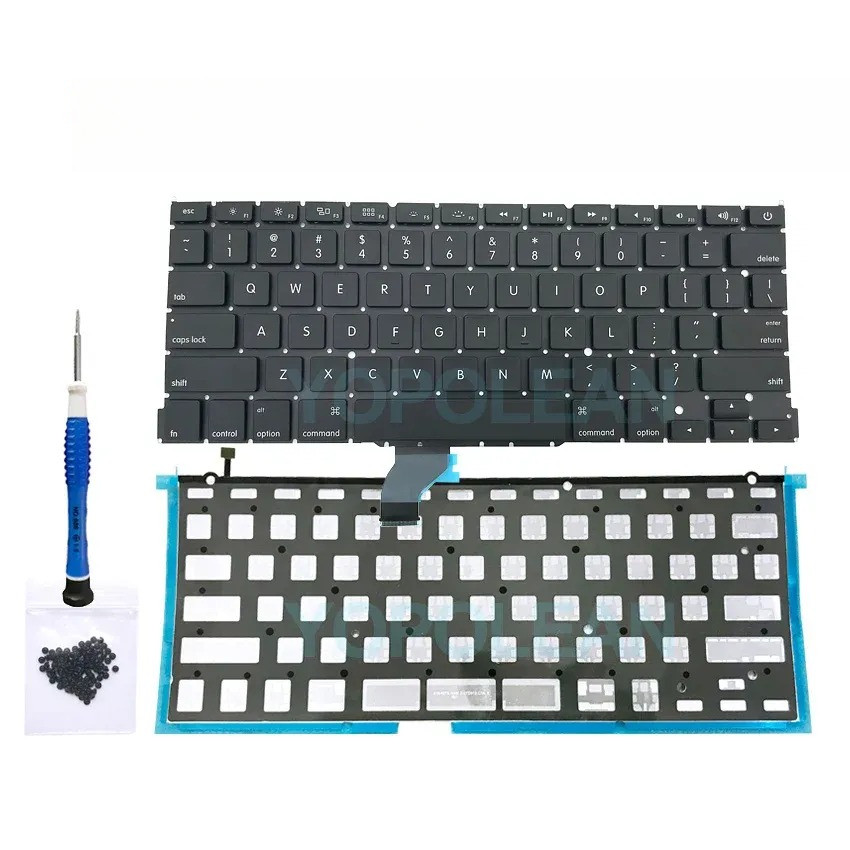 New Laptop A1502 Keyboard US UK Spain Russian French Swiss Portugal Layout For Macbook Pro Retina 13