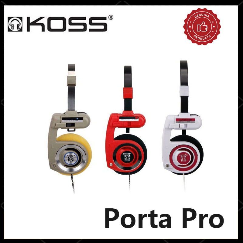 KOSS porta pro Gauss PPP Earphones Black Blue Subwoofer Headset Wired Vintage Influencer