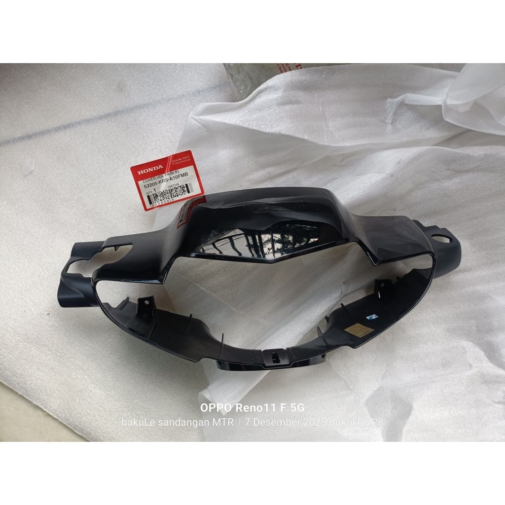 spear Part Motor _  batok depan Honda Supra fit lama tromol warna hitam original AHM