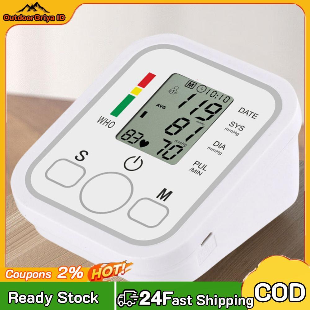 Siaran Mesin Tekanan Darah Lengan Atas Baterai AAA Monitor Tekanan Darah Digital Suara Pintar Akseso