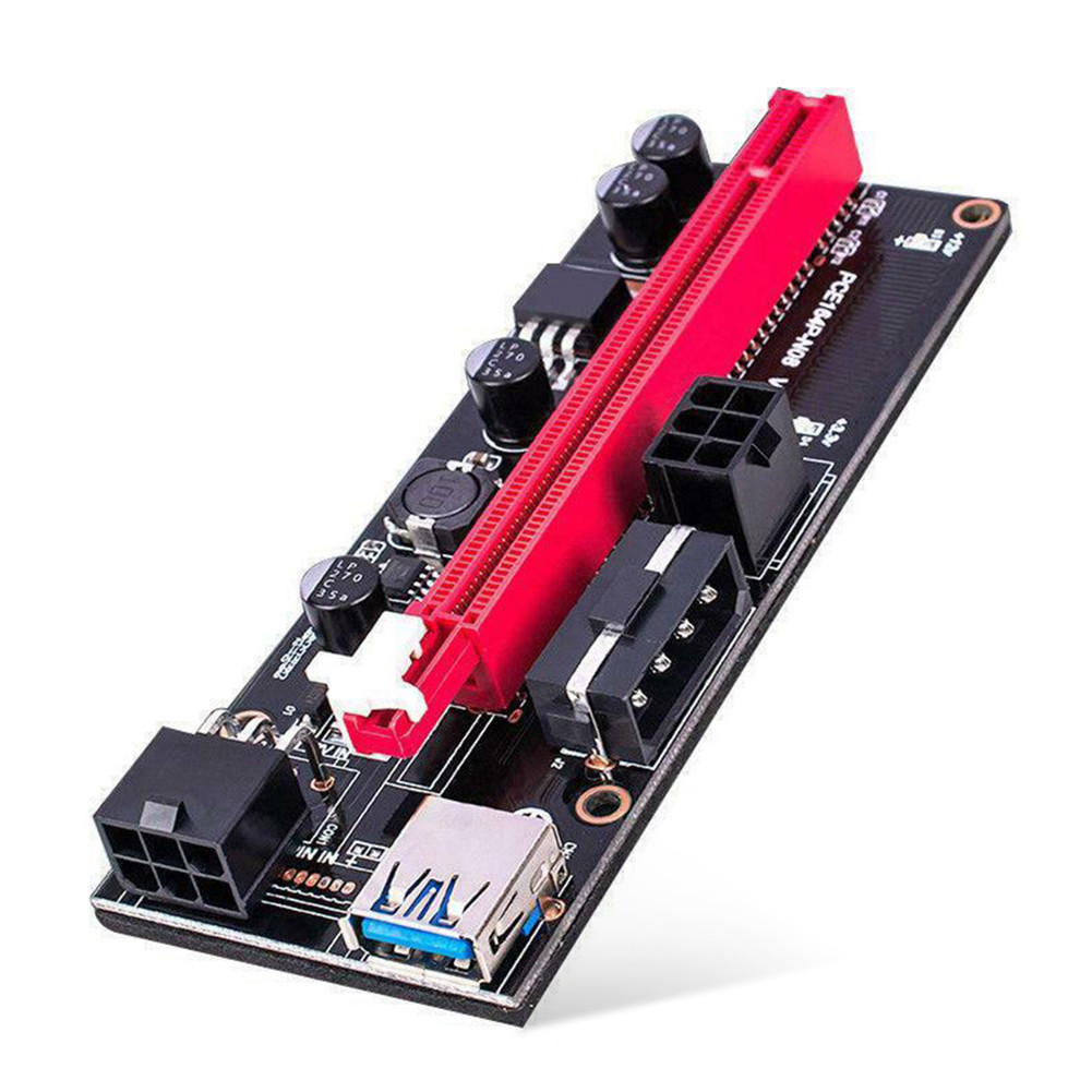 Ver009S PCIe Riser Ver 009S PCI Express 1X to 16X Adapter USB 30 Data Cable pci express Riser Card f