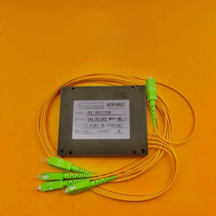 PASIF SPLITTER 1:4 APC modular passive spliter 1x4 SC APC fiber optic