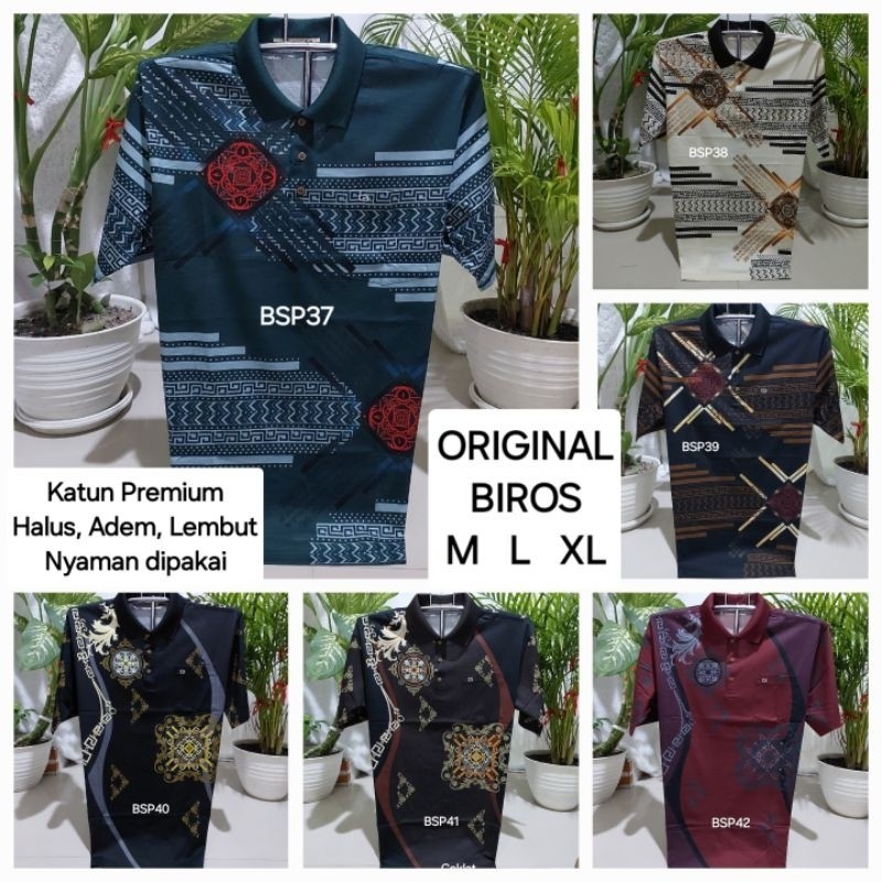 (nujradin) Kaos BIROS Platinum - Kaos Bapak-Bapak, bahan katun, Kaos Korea