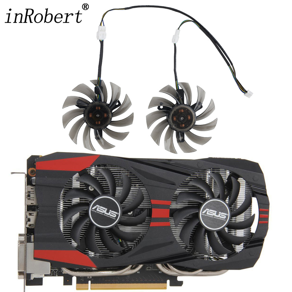 75mm PLD08010S12HH GTX750Ti Video Card Fan Replacement For ASUS GTX 660 750 760 1050Ti Graphics Card