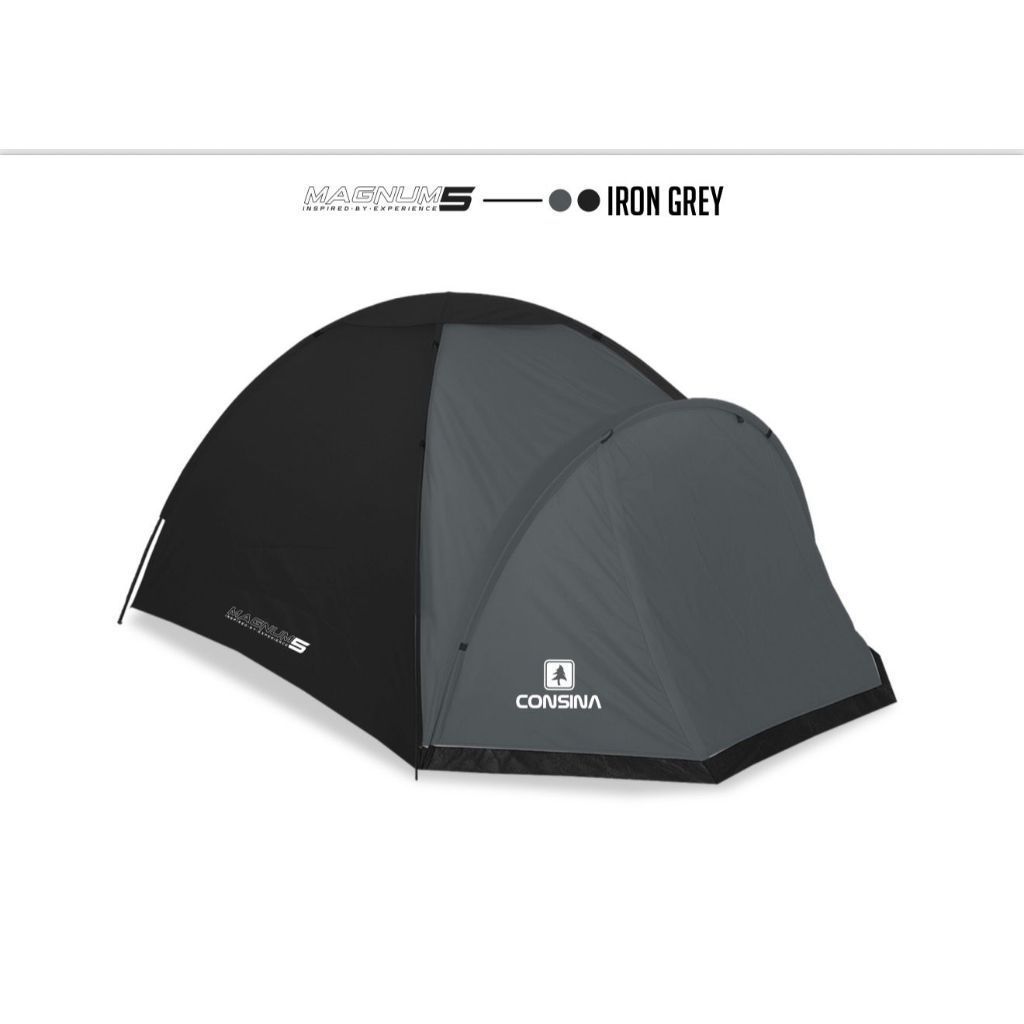 Consina Magnum 5 Iron Grey Tenda Dome Outdoor | Hiking Gunung Camping Camper Van Tent