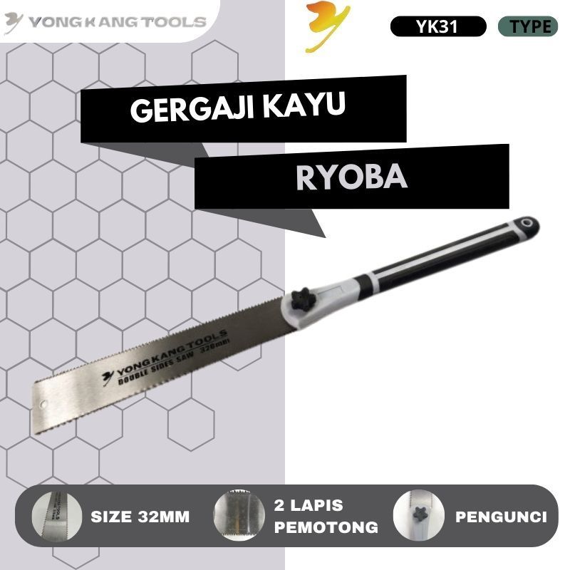 Gergaji Jepang Double Edge Rip Cut Cross Cut