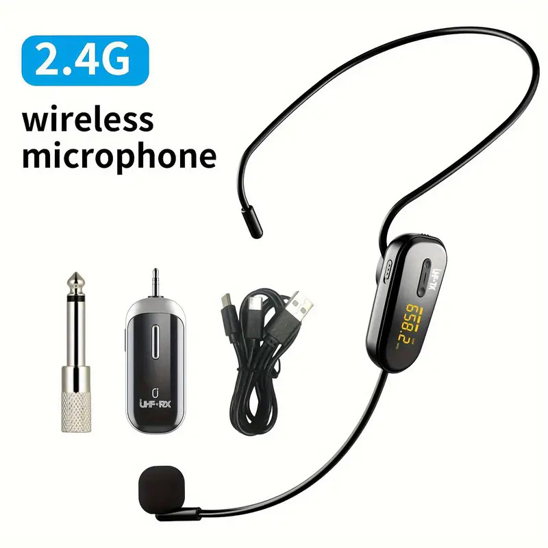 Jyx U200 Wireless Gooseneck Headset, Wireless Microphone Wireless Headset with Handheld Detaable Wir