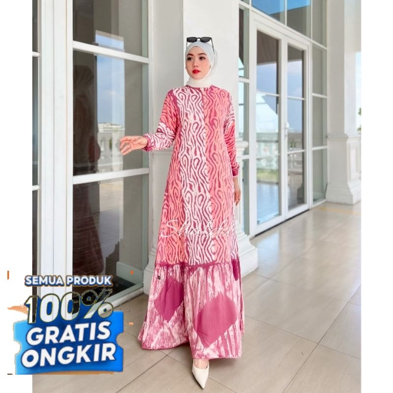 GAMIS TWILL ORI CANDI MEKAR TERBARU /  GAMIS RAYON CANDI MEKAR BUSUI FRIENDLY/ ORCHID DRESS / GAMIS 