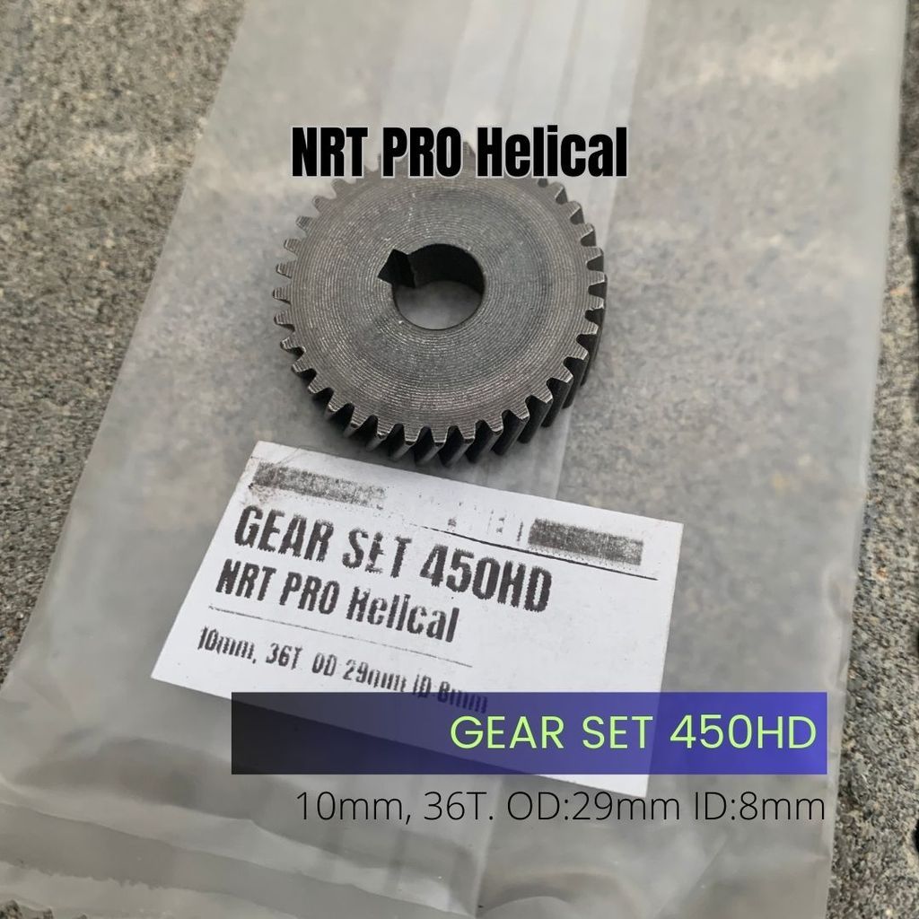 [Taqwa Teknik] - Gear Helical Gigi Nanas Mesin Bor 10mm NRT PRO 450HD Spare Part