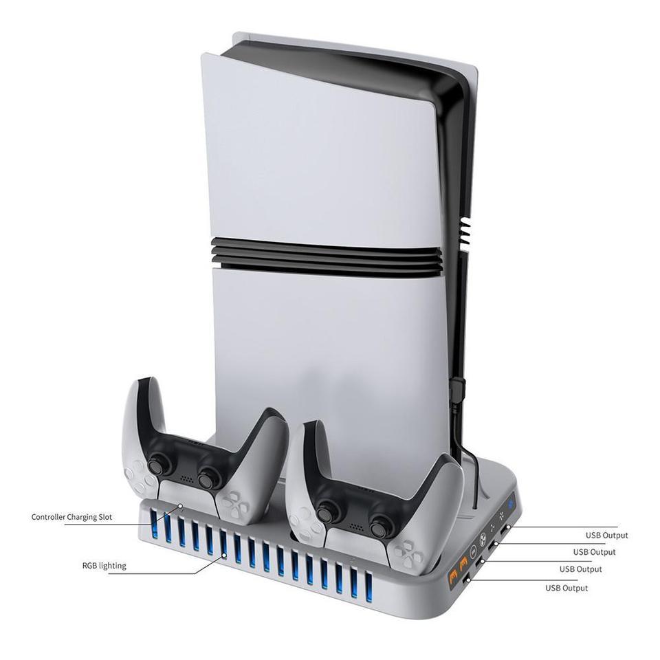 1Piece Universal Cooling Pad For PS5 Console Advanced Cooling System Controller Charger Charging Doc