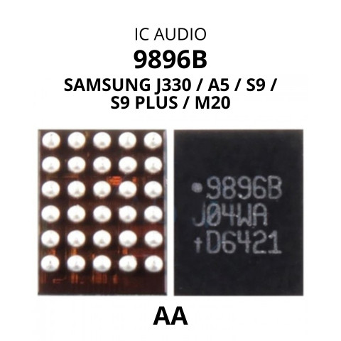 IC AUDIO 9896B Untuk Samsung Galaxy J330/ A5 / S9 / S9+ / M20