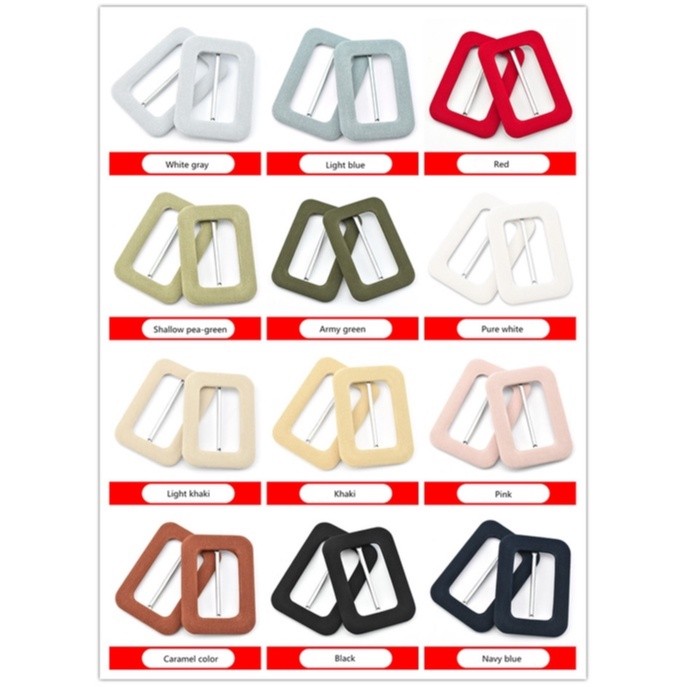 KANDER Iron Ring Jalan Belt Gesper Jilbab Segitiga Antem Marwah Dress Bungkus Kain