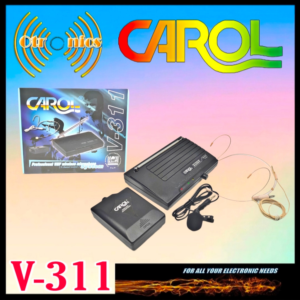 mic wireless CAROL V-311 (headset lidi)