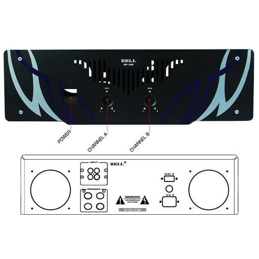 Box Power Amplfieri Bell MV282 MV 282 Box Bell