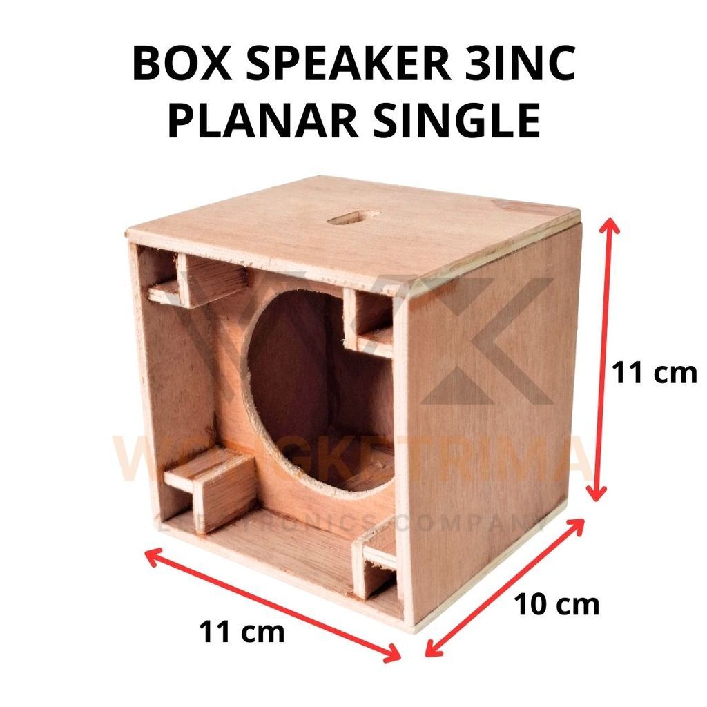 Box Speaker 3 Inch Planar Single Box Kosongan Speaker Mini 3Inch