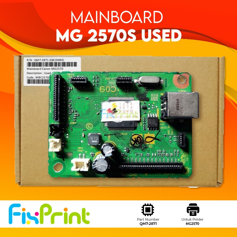 Used Mainboard Printer Canon MG2570 MG2570S MG-2570S G1000 G2000 G3000 G1010 G2010 G3010 Logic Board