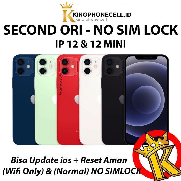 Promo Discon iPhone 12mini Inter Second IP 12 Mini 64GB 128GB 256GB Apple Original - 64 (Normal), Bl