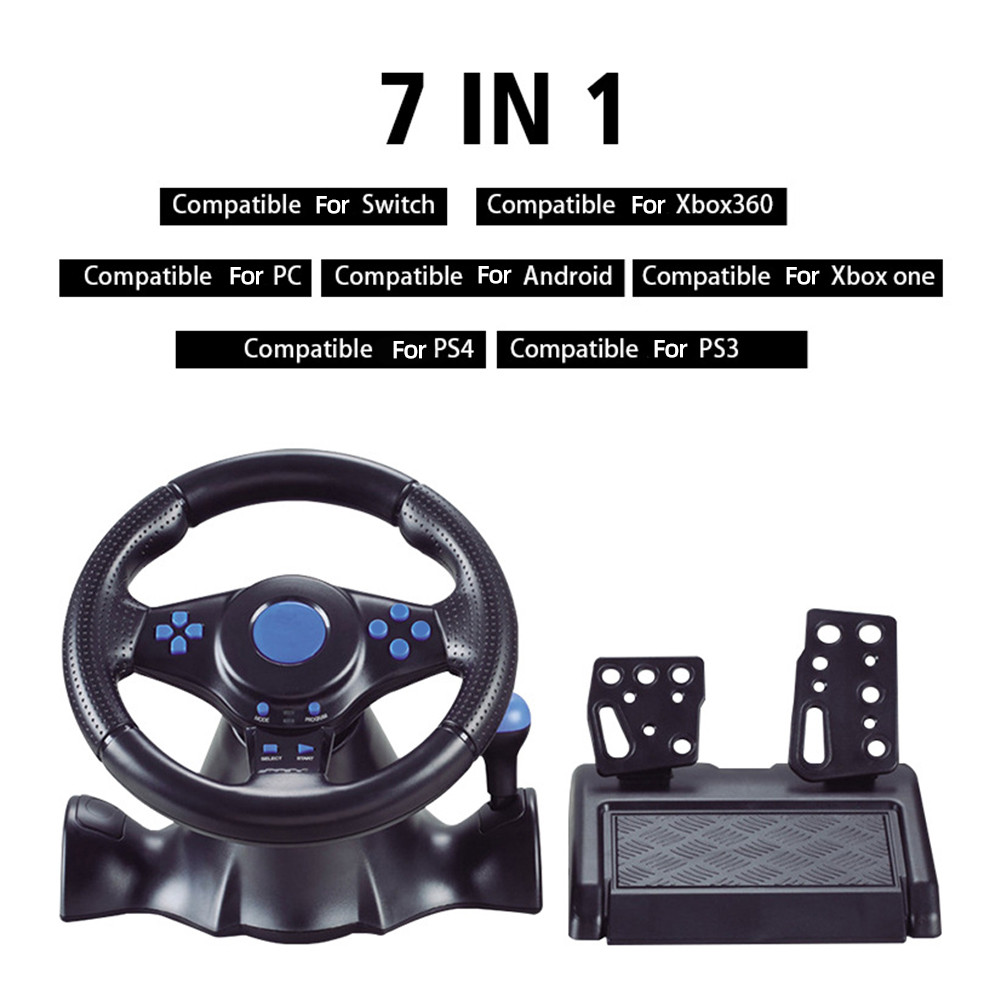 Steering Wheel With Manual Shifter Vibration Controller Computer USB Car Steering-Wheel for Swit/xbo