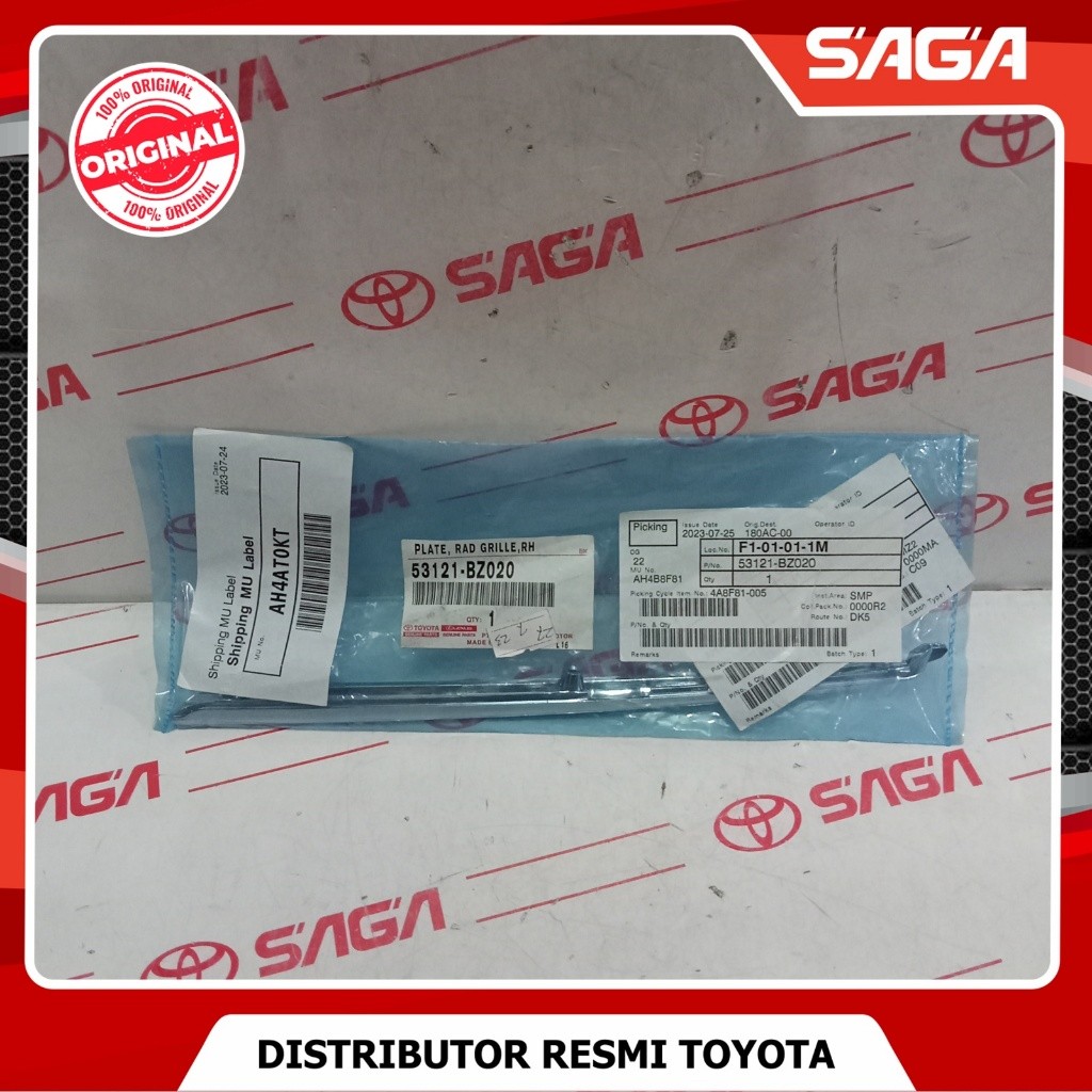 SAGA | List Grill Radiator Depan Kanan Atas Avanza Tipe S Original 53121-BZ020