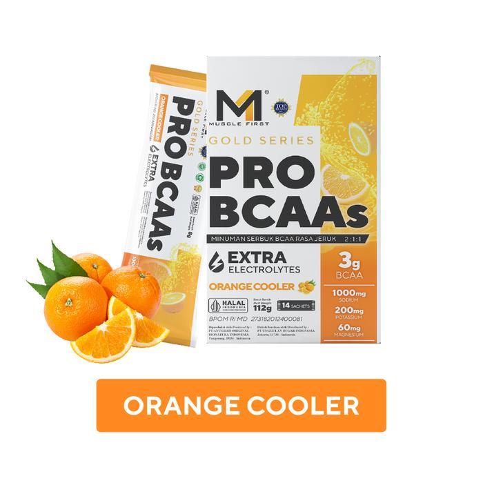 Well Herbal MUSCLE FIRST Pro BCAA 14 Sachets - Minuman Electrolytes Perbaikan Otot dan Hidrasi Untuk