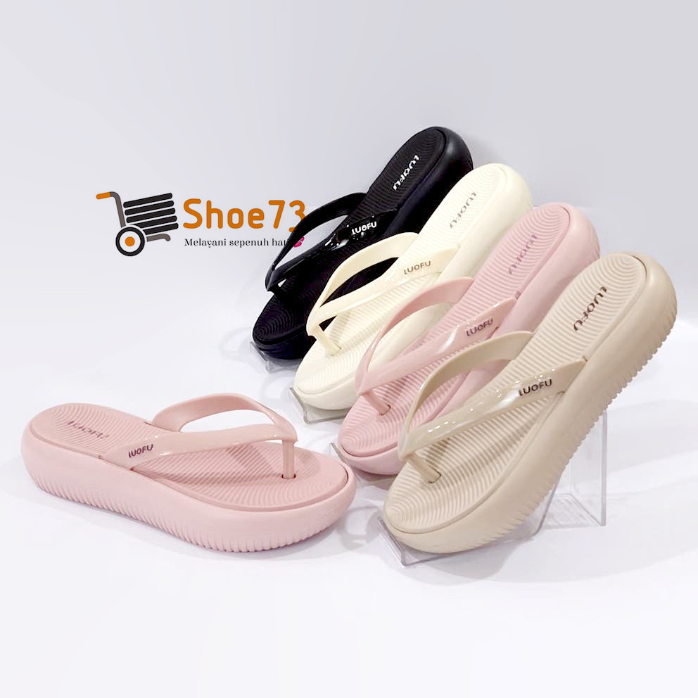 RANUWI LUOFU E 7204 - BRJP4C SIZE 36-40 l Sendal jepit cewek impor