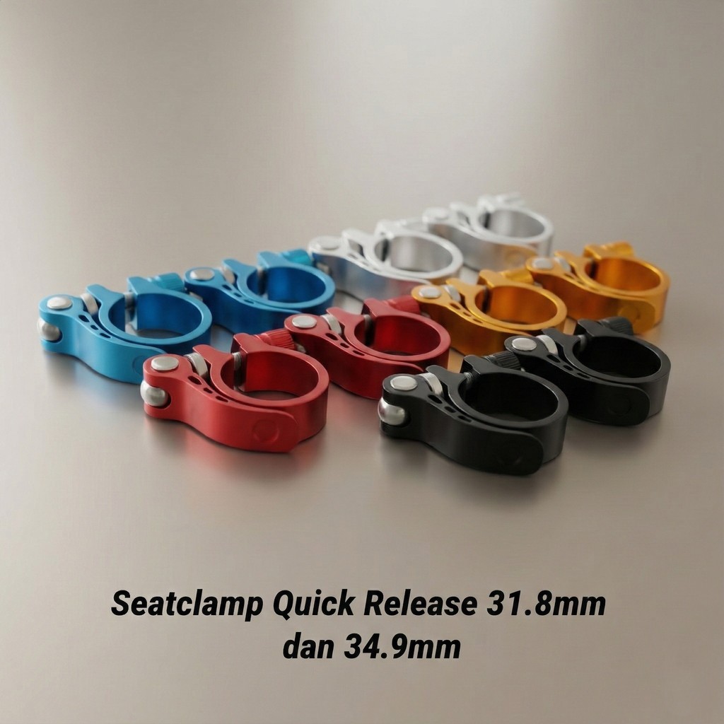 Seatclamp Quick Release QR Seatpost Sepeda 31.8 34.9 27.2 30.9 31.6 mm 31.8mm 34.9mm MTB RB