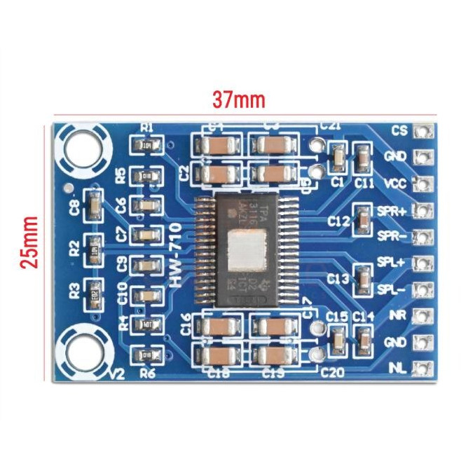 TPA3116D2 XH-M562 2x50W Dual Channel Stereo Mini Digital Amplifier Class D
