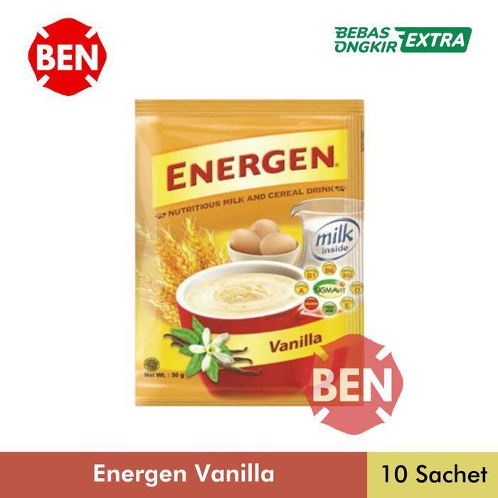 Energen Vanila 1 Renceng 10 Sachet Pcs Sereal Vanilla Dus 29g 29gr