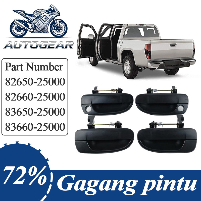 -AUTOGEAR-Handle Pintu Luar Hyundai Depan Belakang Compatible with Hyundai Models Gagang pintu mobil